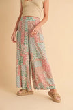 Printed Wide Leg Pants