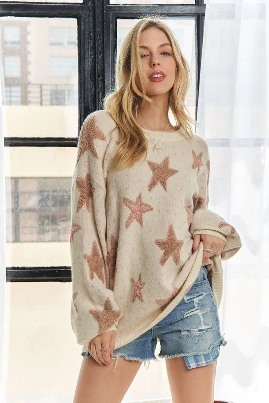 Star Crew Neck Sweater