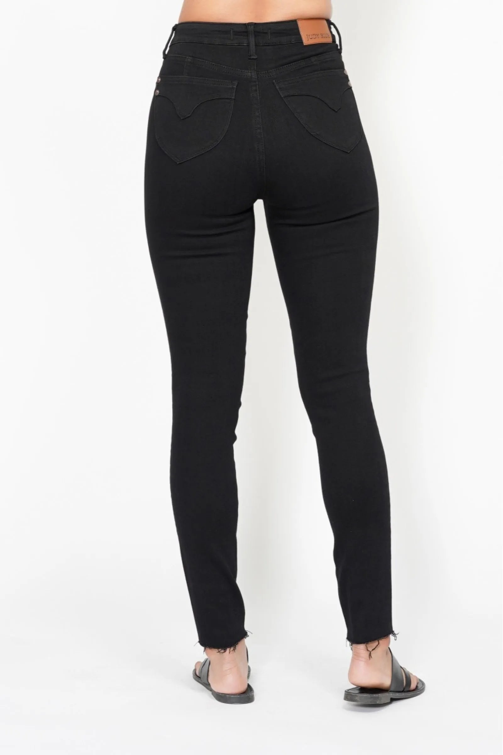 Full Size High-Rise Curve-Enhancing Pocket Shield Denim Jeans