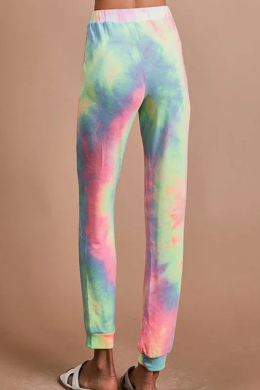 Tie Dye French Terry Casual Pants