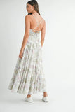 Floral Print Tiered Cami Maxi Dress