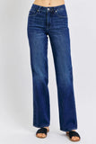 Streamlined Waist Straight-Leg Jeans
