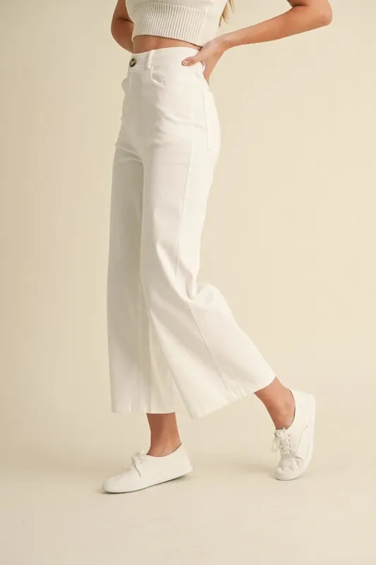 High Rise Pants with Pockets