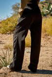 High Waist Front Pleat Wide Legs Pants