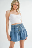 Scalloped Edge Ribbed Knit Cami