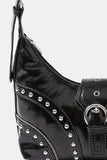 Studded Edge Leather Crossbody Bag