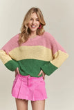 Color Block Comfy Sweater