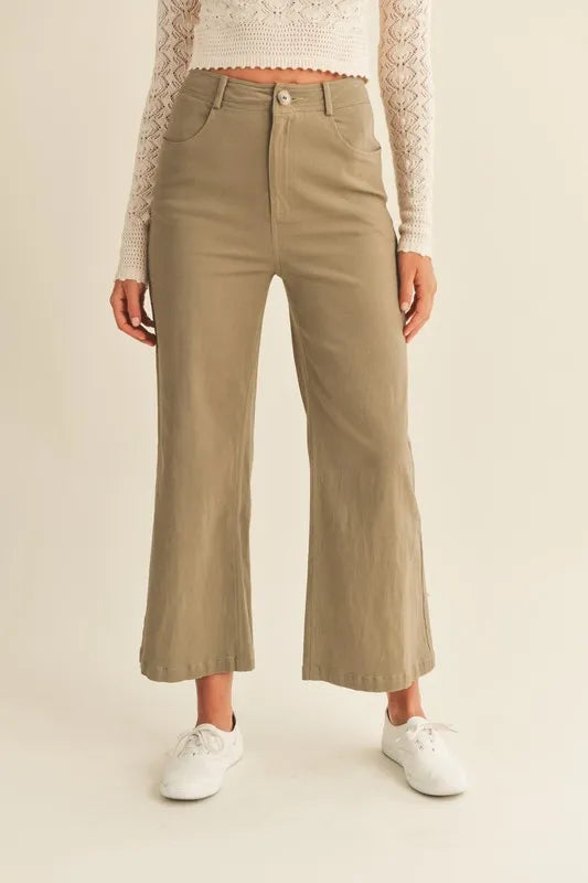 High Rise Pants with Pockets