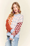 Checker and Houndstooth Sweater