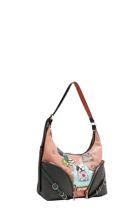 Party King Shoulder Bag with 2 Accessory Pockets Front