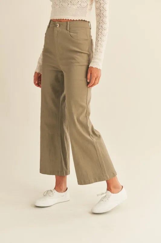 High Rise Pants with Pockets