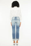 High Waist Edgy Boyfriend Style Jeans