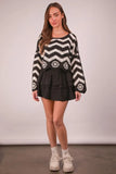 Riffled Tiered Layers Activewear Skirt with Shorts