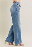 Vintage-Inspired Plus Size Wide-Leg Jeans