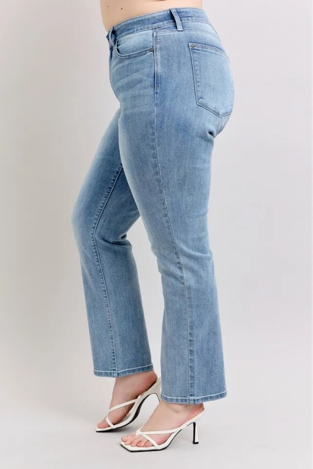 Plus Size High Waist Dad Jeans