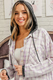 Casual Check Shirts With Hood