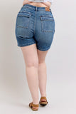 Full Size High Rise Denim Shorts Plus Size