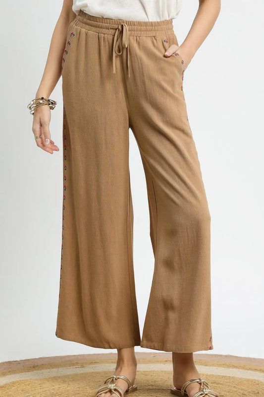 Wide Leg Drawstring Pants