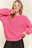 Puff Sleeve Cozy Sweater Top