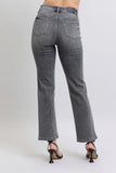 Full Size High Waist Rhinestone Straight Jeans Plus Size