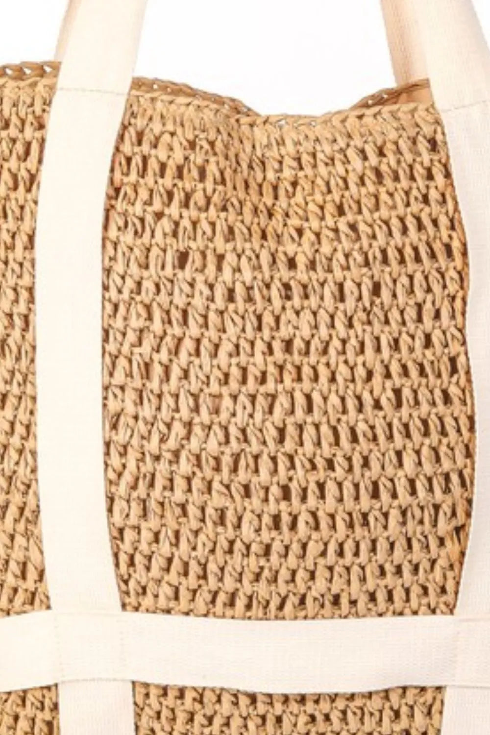 Straw Braided Hat Carrier Tote Bag