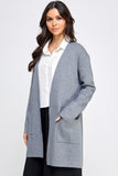 Soft Longline Open Front Cardigan Sweater