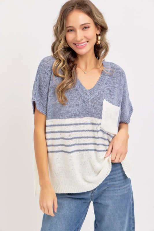 Effortlessly Cool Oversized Knit Top