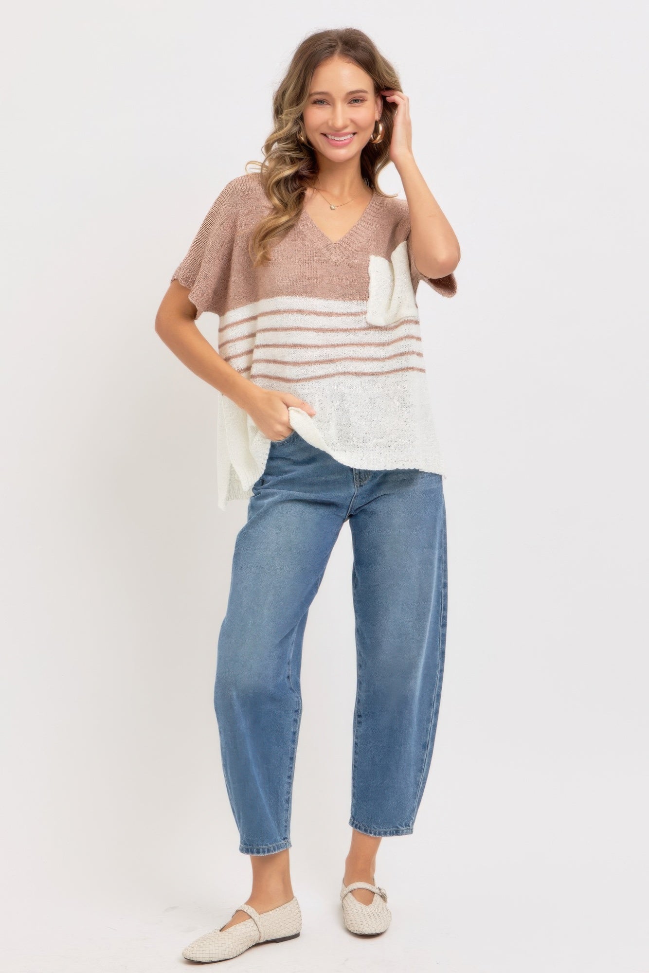 Laid-Back Oversized Knit Sweater