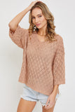Delicate Pointelle Knit Blouse
