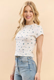 Short Sleeve Printed Baby Tee