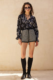 Striped Knit Lounge Shorts with Adjustable Drawstring Waist