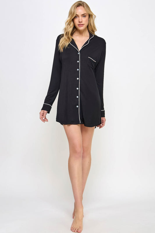 Serene Comfort Nightwear Shirt