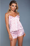 Blossom Satin Dot-Print Sleep Set