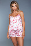 Blossom Satin Dot-Print Sleep Set