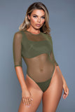 Olive One-Piece Swimsuit