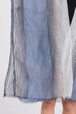 Striped Two Tone Cover Up Kimono  Cover Up
