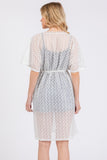 V-neck Detailed Crochet Lace Cover Up