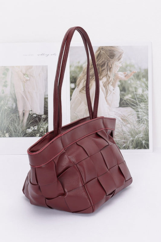 Braided Faux Leather Radiance Handbag