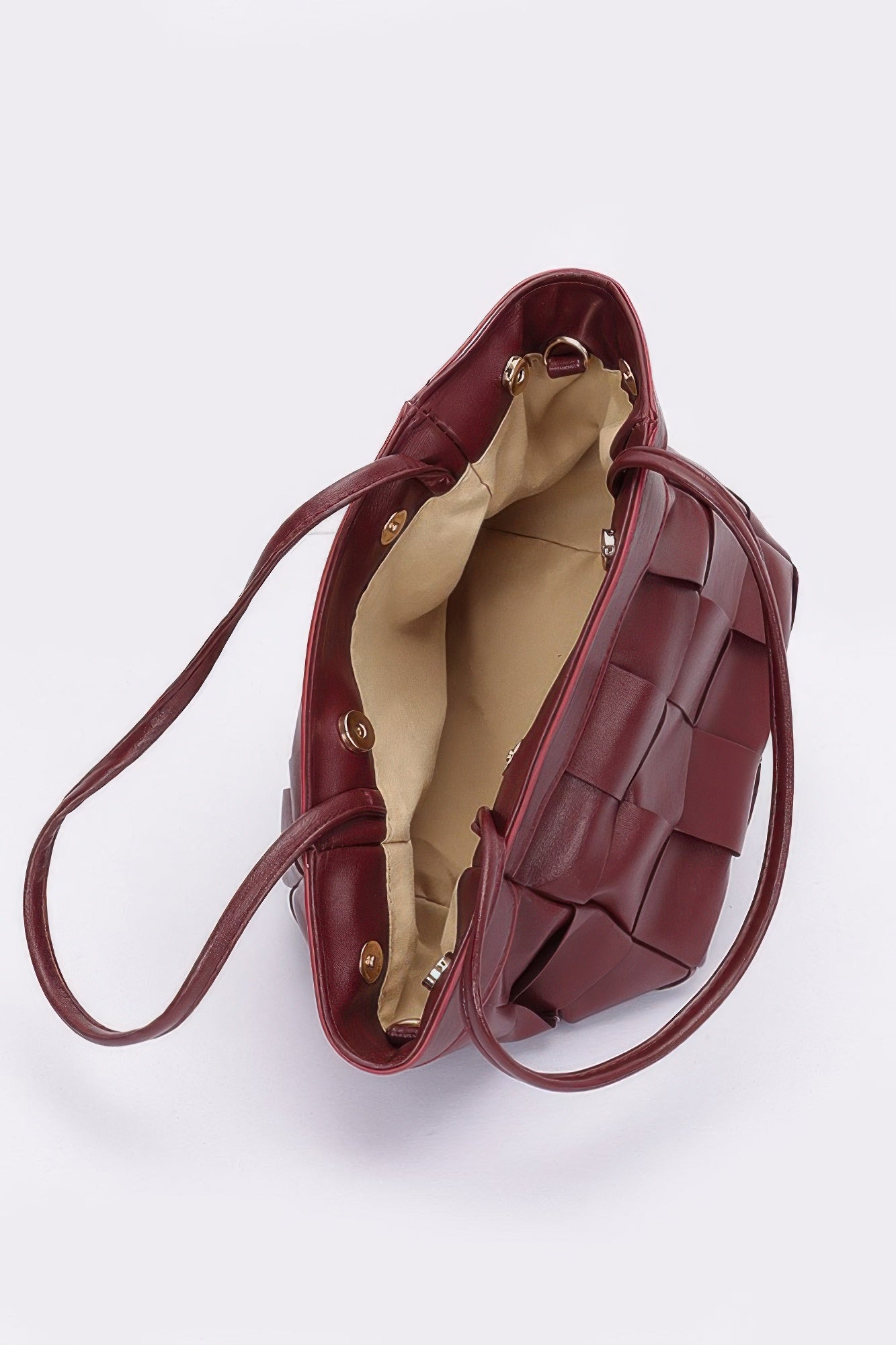 Braided Faux Leather Radiance Handbag