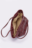 Braided Faux Leather Radiance Handbag