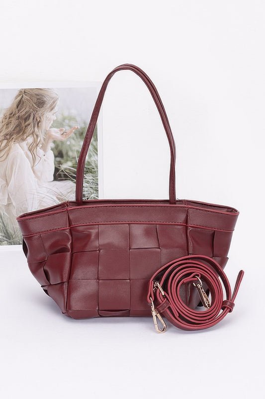Braided Faux Leather Radiance Handbag