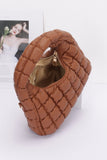 Modern Quilted Faux Leather Hobo Handbag
