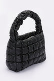 Elegant Quilted Faux Leather Handle Bag