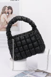 Elegant Quilted Faux Leather Handle Bag