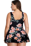Full Size Solid Ruffle V Neck Fit Swimsuits