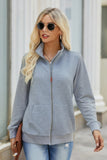 Quilted Zip-Up Jacket with Charming Pocket Details