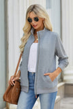 Quilted Zip-Up Jacket with Charming Pocket Details
