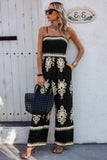 Geo Pattern Off Shoulder High Waist Chic Jumpsuit