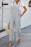 Chic Square Neck Button Accent Pocket Jumpsuit