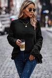 Knit Long Sleeve Turtleneck Relaxed Sweater